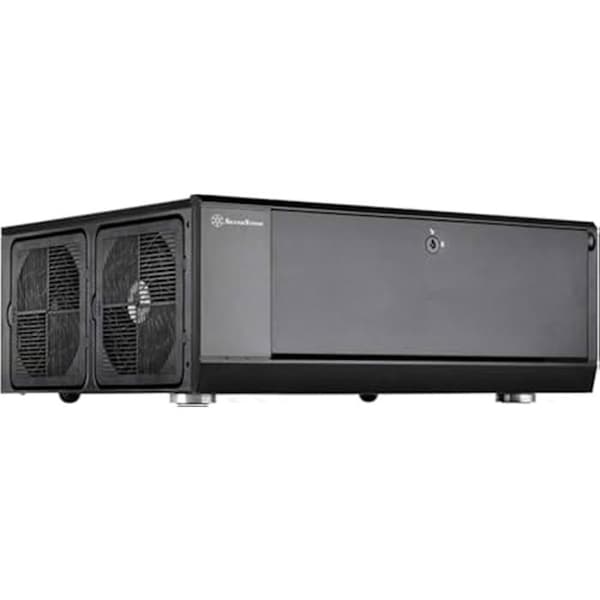 PC-kapsel HTPC - SILVERSTONE - GD10B - Aluminium - 3 fläktar 120 mm - Tyst luftflöde