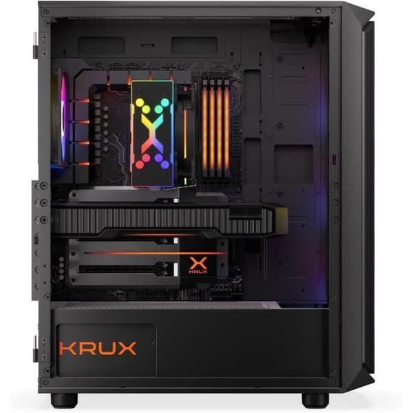Boîtier PC KRUX Orona med sidovägg i glas och ARGB-fläktar