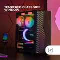 Miniatyrbild 3 av 3: ATX Gaming Case - MARS GAMING - MC-Volt - 120 mm ARGB Fläkt - ARGB Front Grille - Härdat glas
