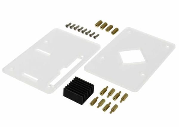PC-fodral - Allnet sidopaneler - RockPiAcrylCase - Rock Pi 4 zbh. Enkelt akrylfodral ()
