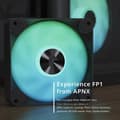 Miniatyrbild 3 av 4: Miditower-chassi - APNX - C1 - Svart - Härdat glas - Vattencooling