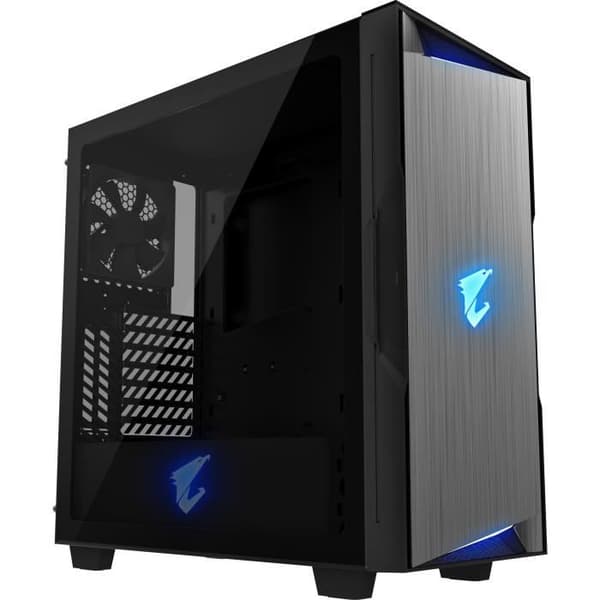 GIGABYTE AORUS GP-AC300G PC-FODRAL - Svart - Härdat glas - ATX-format (GB-AC300G) Svart