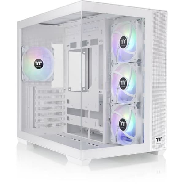 PC-fodral - THERMALTAKE - View 380 TG ARGB Snow - Medium tower - ATX - Härdat glas - Vit