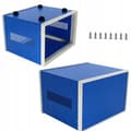 Miniatyrbillede 1 af 5: Blåt metalhus til enheder 120x320x268mm
