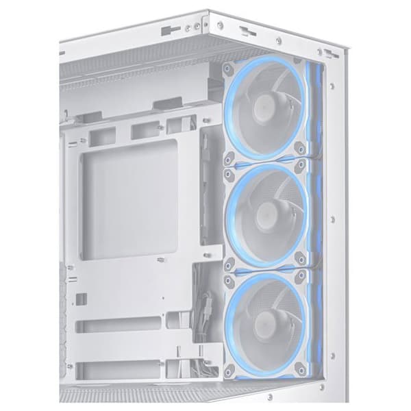 PC Chassi Asus A31 PLUS TG ARGB - Midsize, Härdat Glas, RGB, Vit, ATX/Micro-ATX/Mini-ITX