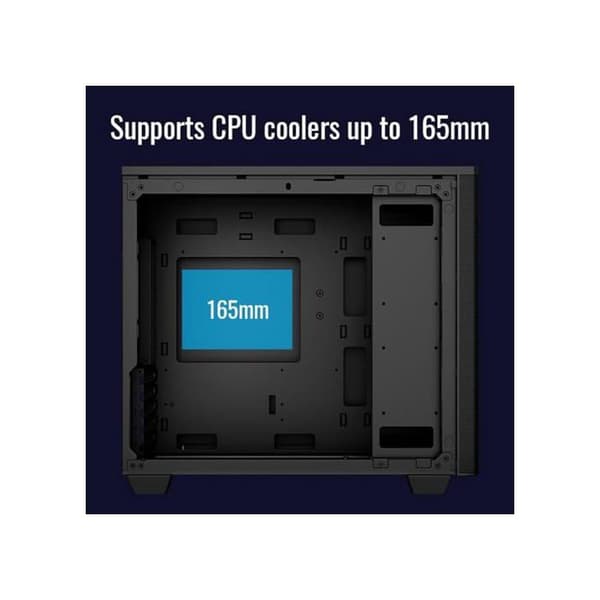 PC-chassi - AEROCOOL - Mini Stormfront v1 - MicroATX/MiniITX - Svart - Litet formfaktor