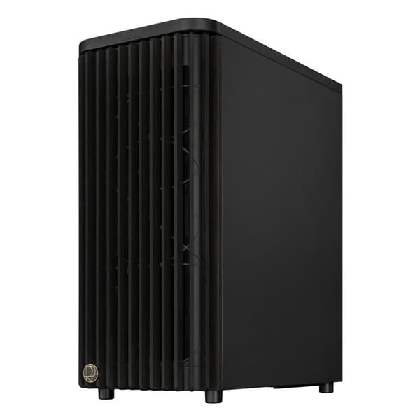 ProArt PA401 Wood Edition ATX Mid-Tower Chassi (Träfrontpanel, Dubbel 160 mm Ringfläktblad, Lås för vänster panel, Ström och Återställ)