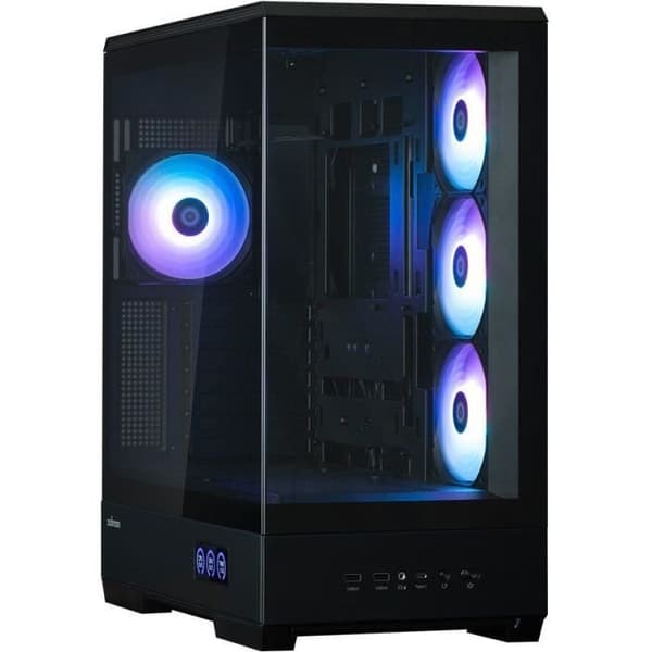 PC-chassi - ZALMAN - P50 DS - Miditorn - ATX - Svart - Härdat glas - USB-C och A-RGB