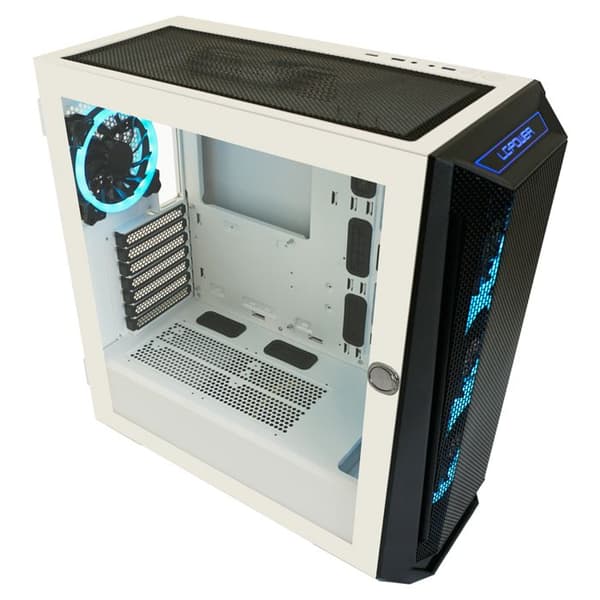 Gamingchassi - LC-Power - 805BW Holo-1X - Vit - RGB - ATX