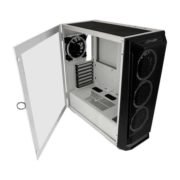 Gamingchassi - LC-Power - 805BW Holo-1X - Vit - RGB - ATX