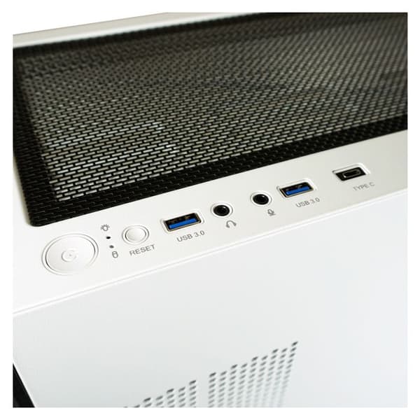 Gamingchassi - LC-Power - 805BW Holo-1X - Vit - RGB - ATX