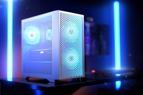 Logic DART PRO ARGB MINI USB-C PC Taske Hvid