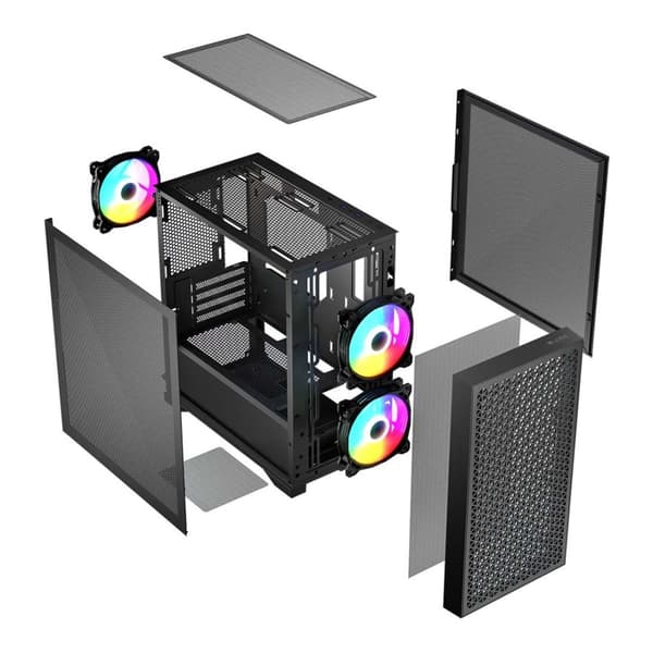 Logic DART PRO ARGB MINI USB-C PC-fodral Svart
