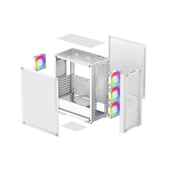 DeepCool CC560 MESH V2 WH Midi Tower Hvid