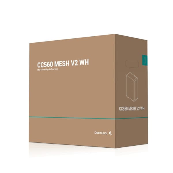 DeepCool CC560 MESH V2 WH Midi Tower Hvid