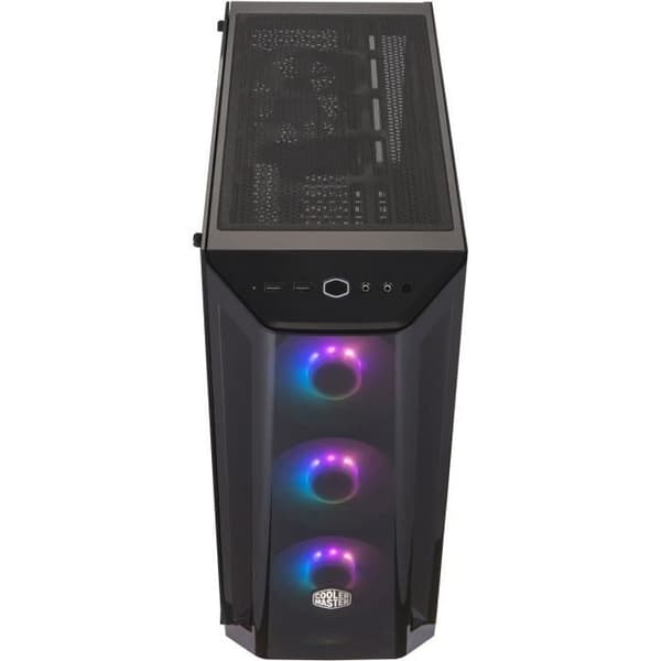 COOLER MASTER MasterBox MB520 ARGB Dark Mirror PC-spelfodral (ATX, panel av härdat glas, 3x120 mm ARGB) - Svart