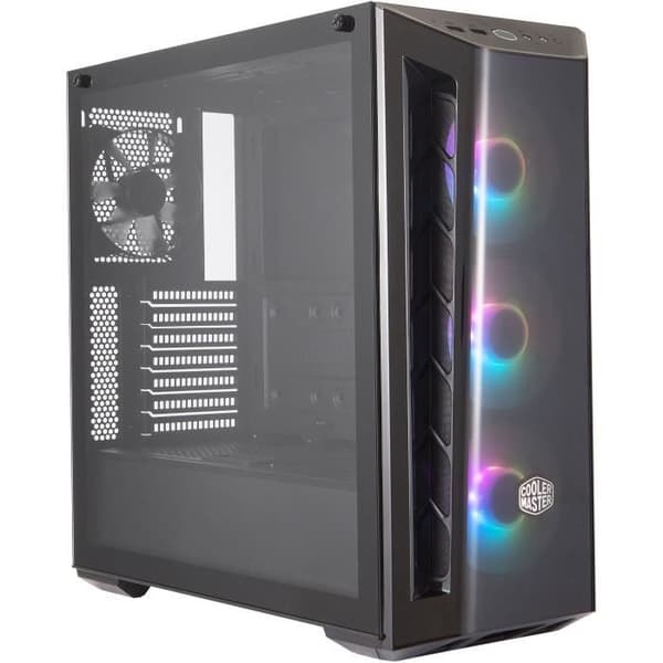 COOLER MASTER MasterBox MB520 ARGB Dark Mirror PC-spelfodral (ATX, panel av härdat glas, 3x120 mm ARGB) - Svart