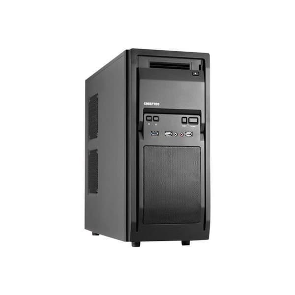 Chieftec LIBRA Series LF-02B Midi Tower - ATX - Svart - 5 inre fack - 120 mm fläkt Svart