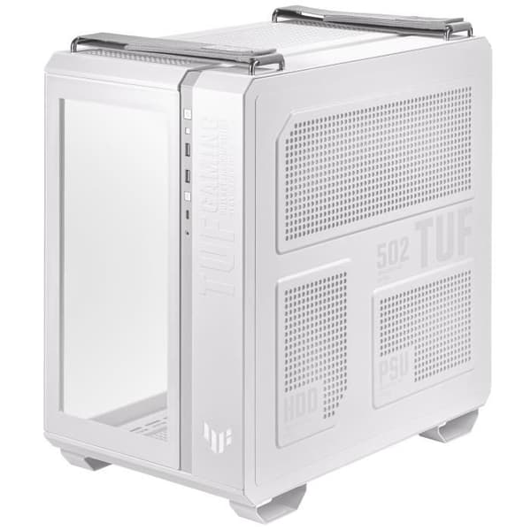 ASUS GT502 PLUS TUF GAMING-fodral - Vit - Midi-torn - ATX - 120 mm och 140 mm fläktar