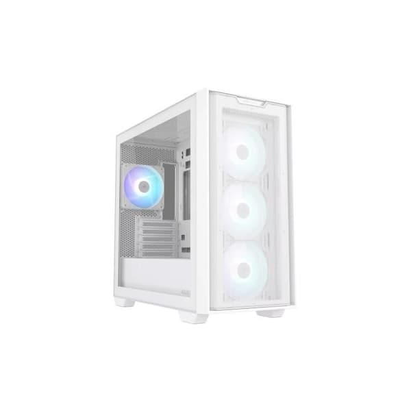 Fodral - ASUS - A21 PLUS - ARGB Vit - Optimal kylning - Micro ATX/Mini-ITX-kompatibilitet Vit