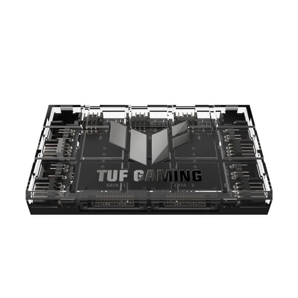 Fläkt Hub - ASUS - TUF Gaming - 6 PWM-portar - ARGB kontroll - 2 SATA-portar