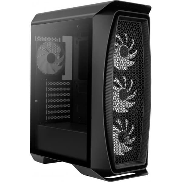 aerocool atx mid tower fodral aerocool aero one frost rgb med glaspanel (svart) svart svart Svart