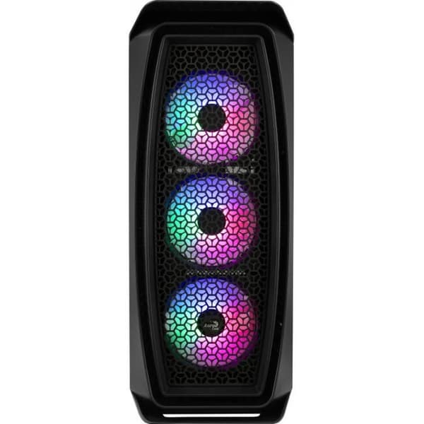 aerocool atx mid tower fodral aerocool aero one frost rgb med glaspanel (svart) svart svart Svart