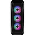 Miniatyrbild 2 av 4: aerocool atx mid tower fodral aerocool aero one frost rgb med glaspanel (svart) svart svart Svart