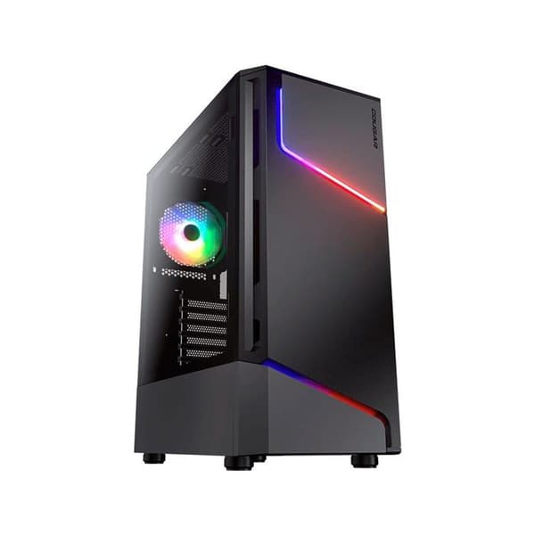 Gaming PC Chassi - Cougar Gaming - MX 360 RGB - Kompatibel med långa grafikkort - Kompatibel med ATX-moderkort Svart