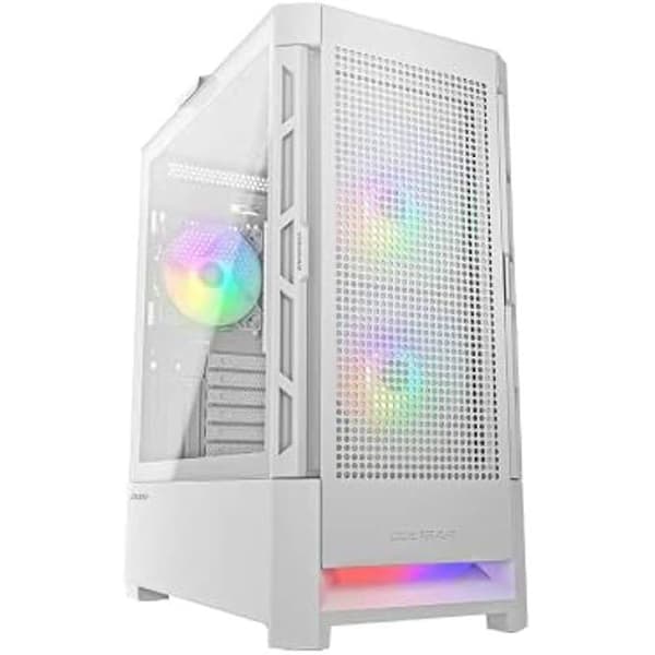 Cougar Airface RGB Mid Tower Chassi Vit Vit