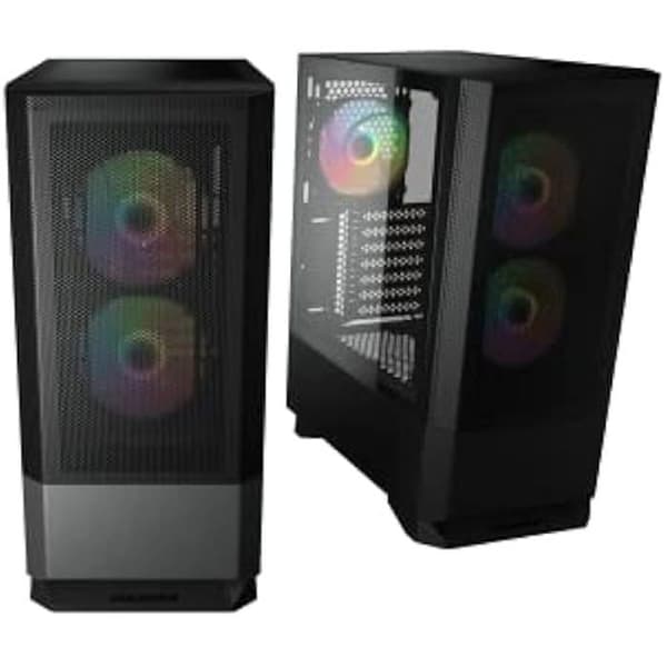 Cougar MX430 Air RGB Medium Tower Chassi med Mesh-framfront, svart