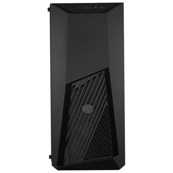 Cooler Master MasterBox K501L - Mid-tower ATX PC-fodral med vinklad ventilation, röd LED-belysning, sidopanel