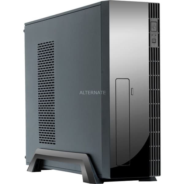 Chieftec UE-02B Mini-Tower PC - Metall - Micro-ATX - Svart - 0,6 mm Svart