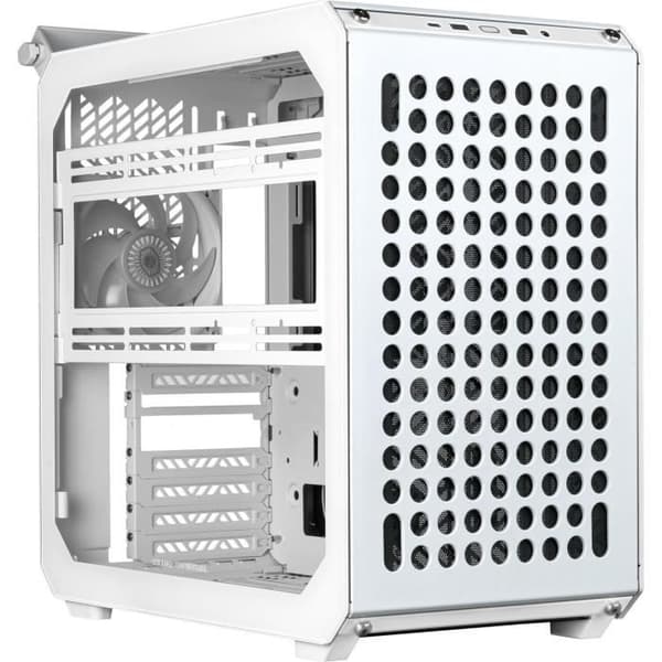 PC-fodral - COOLER MASTER - QUBE 500 Flatpack White Edition, Midi Tower, Vit, ATX/SFX, 120 mm fläktar, 2,5"/3,5" HDD