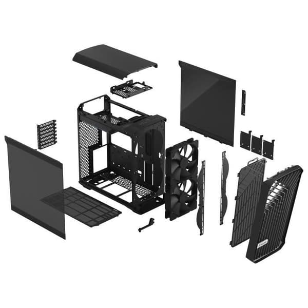 PC-fodral - FRACTAL DESIGN - Torrent Compact Black TG Dark Tint - Svart ( FD-C-TOR1C-01 )