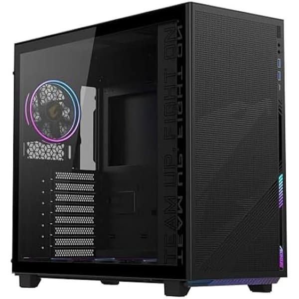 Chassi - GIGABYTE - Aorus C400 - Härdat Glas - Optimerad Luftflöde - Vertikal GPU-installation Svart