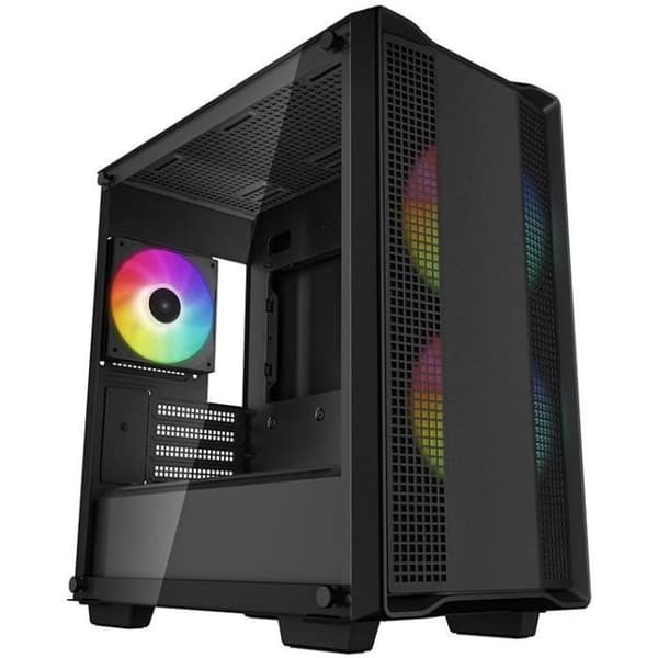 PC-fodral - DEEPCOOL - CC360 A-RGB (svart) - Minitorn - Micro-ATX-format - 3x120 mm A-RGB