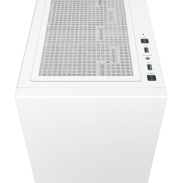 Mid Tower PC-fodral utan strömförsörjning - DEEPCOOL CH510 (Vit) - E-ATX/ATX/Micro ATX - 1x120 mm - USB 3.0/HD Audio - Härdat glas