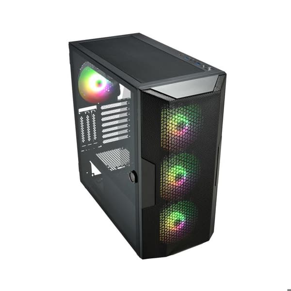 PC-kabinett - FSP - CMT212B - E-ATX - Herd av herdet glass - 4 ARGB-viftere 140 mm