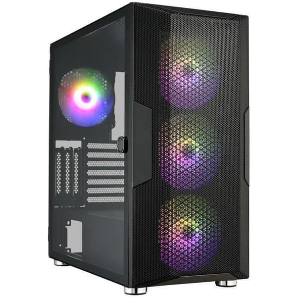 PC-kabinett - FSP - CMT212B - E-ATX - Herd av herdet glass - 4 ARGB-viftere 140 mm