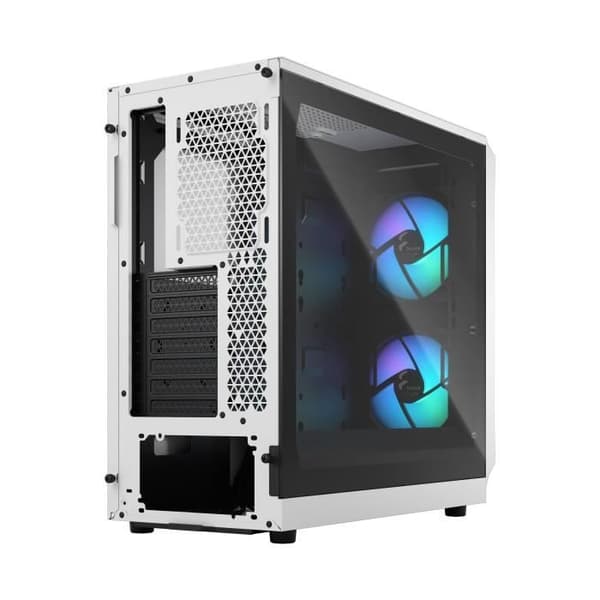 PC-fodral FRACTAL DESIGN Focus 2 RGB White TG Clear Tint