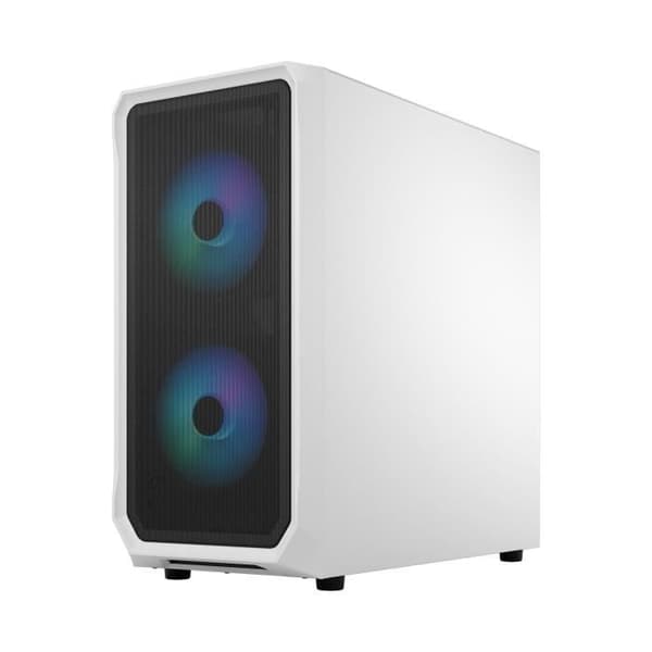 PC-fodral FRACTAL DESIGN Focus 2 RGB White TG Clear Tint