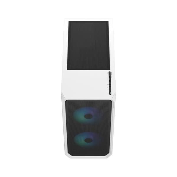 PC-fodral FRACTAL DESIGN Focus 2 RGB White TG Clear Tint