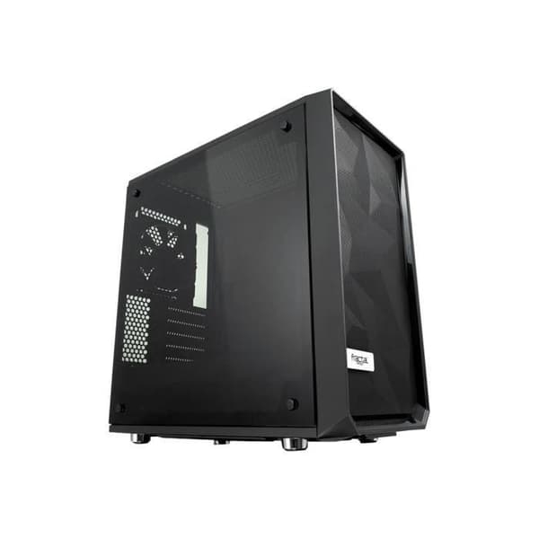 FRACTAL DESIGN PC CASE Meshify Mini C - Svart - Härdat glas - ATX-format (FD-CA-MESH-C-MINI-BKO-TGD) Svart