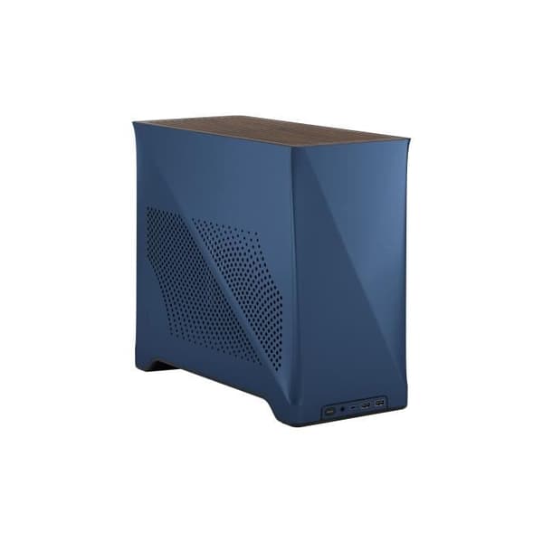 PC-fodral - FRACTAL DESIGN - Era 2 Midnight Blue - m-ITX, 2 120 mm fläktar, USB3.1 Typ C, PCIe 4.0-riser-kort Blå