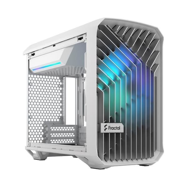 PC-fodral - FRACTAL DESIGN - Torrent Nano RGB Vit TG
