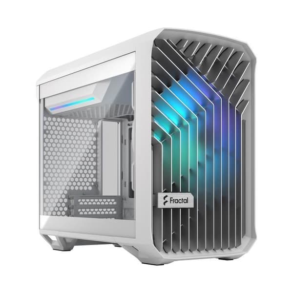 PC-fodral - FRACTAL DESIGN - Torrent Nano RGB Vit TG Vit
