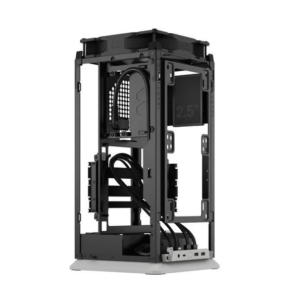 PC-fodral - FRACTAL DESIGN - Mood Light Grey - m-ITX - 1 180 mm fläkt, USB3.1 Typ C