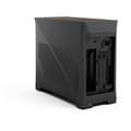 Miniatyrbild 6 av 6: PC-fodral - FRACTAL DESIGN - Era 2 Charcoal - m-ITX, 2 120 mm fläktar, USB3.1 Typ C, PCIe 4.0 riser-kort