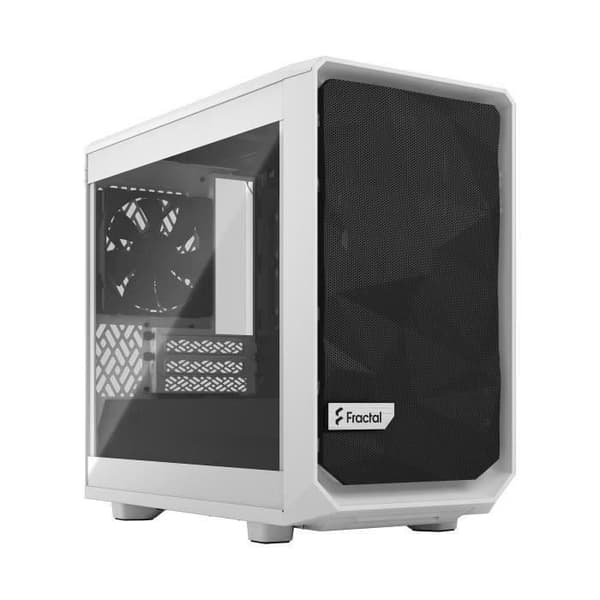 PC-fodral FRACTAL DESIGN Meshify 2 Nano White TG Clear Tint Vit